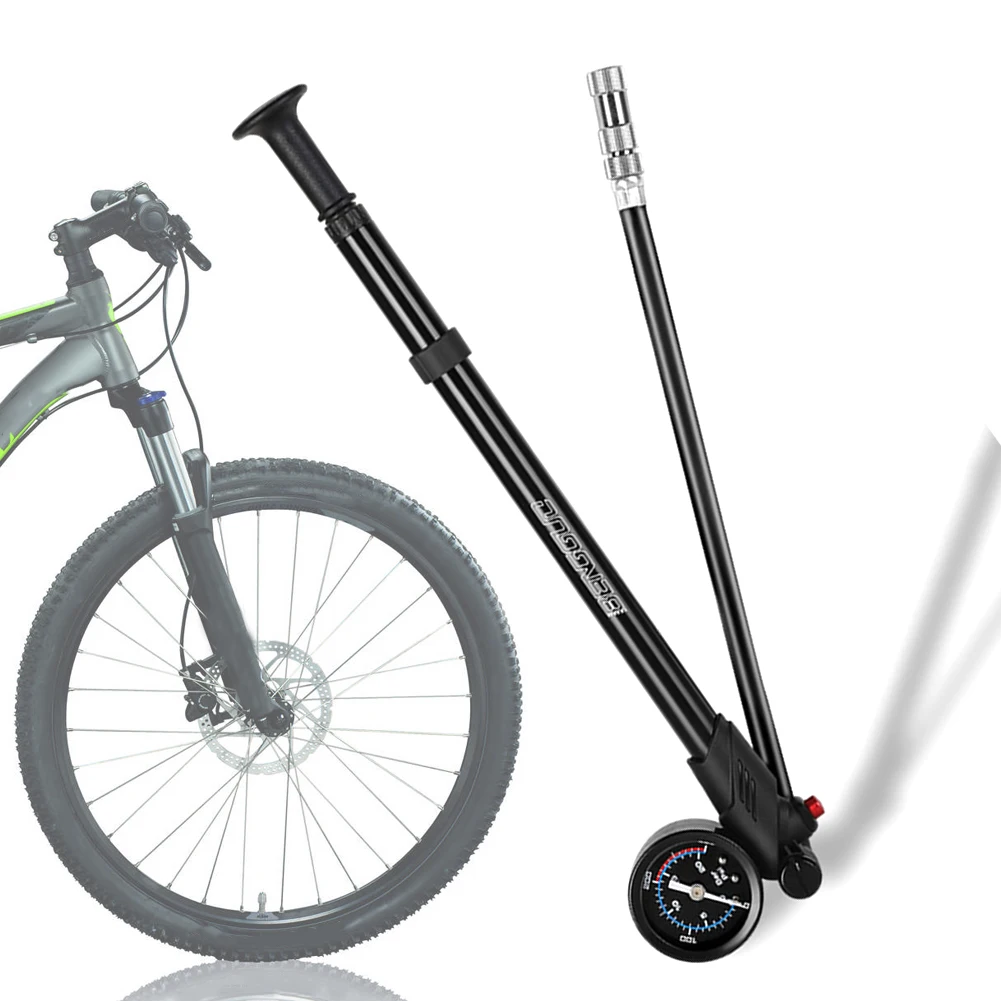 

Bike Shock Pump with Pressure Gauge MTB Bike Shock Pump High Pressure Bike Tire Air Pump for Mountain Bike Front/Rear Suspension