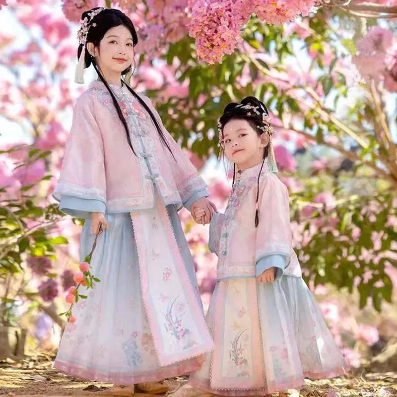 

New imitation of Ming Dynasty retro Chinese Hanfu girls' dress