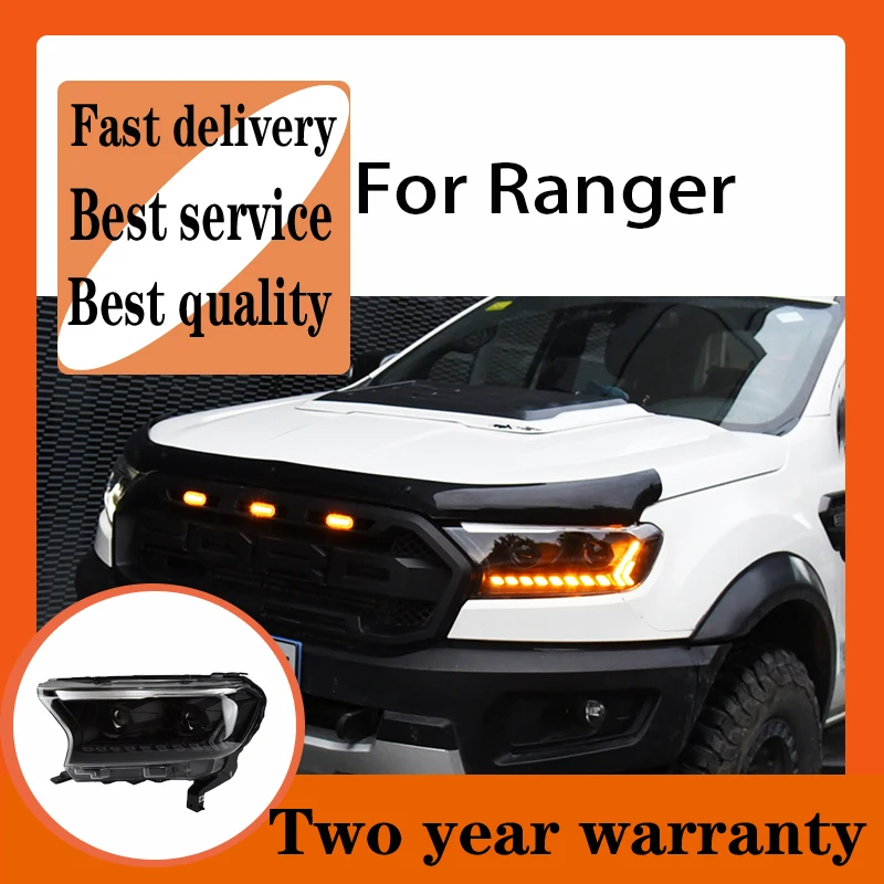 For Ford Ranger Everest Headlight 2016-2021T6 FL T7 T8 Raptor Endeavour Type  Head lamp LED Headlight LED Dual Projector