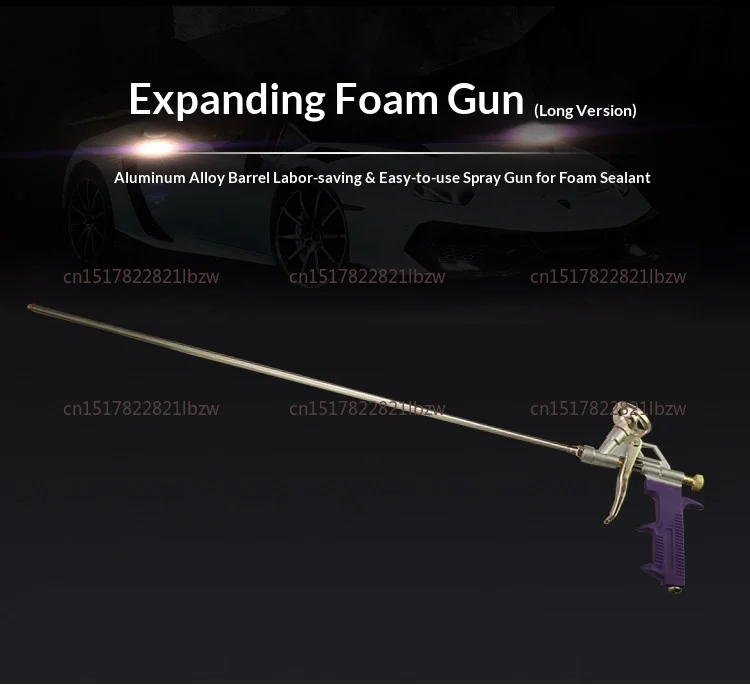 Long Barrel Pu Foam Gun Long Extension Spray Foam Gun