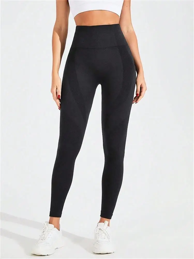 

Outdoor quick-drying yoga wear for sports, solid-color yoga pants for women, and fitness pants with a hip-lifting design