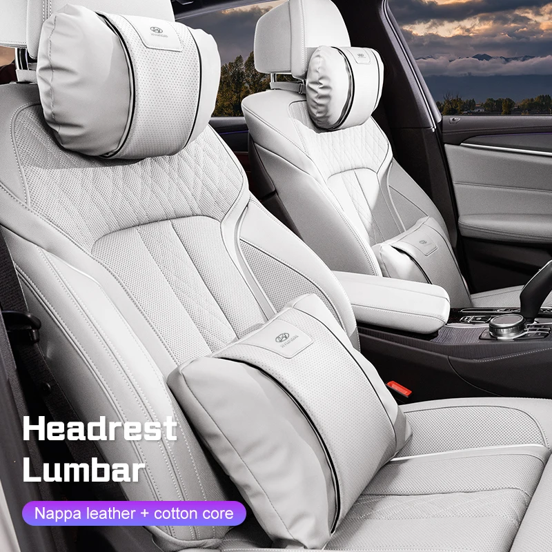 

Car Neck Pillow Seat Headrest Lumbar Spine Protect For Hyundai I20 I30 Ix35 ix45 I40 KONA Encino Solaris Azera Accent Santa Fe