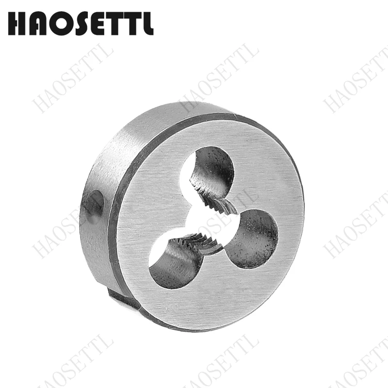 HAOSETTL 9/64-40 Set di maschi e matrici a destra, maschi filettati 9/64X40 e matrici rotonde