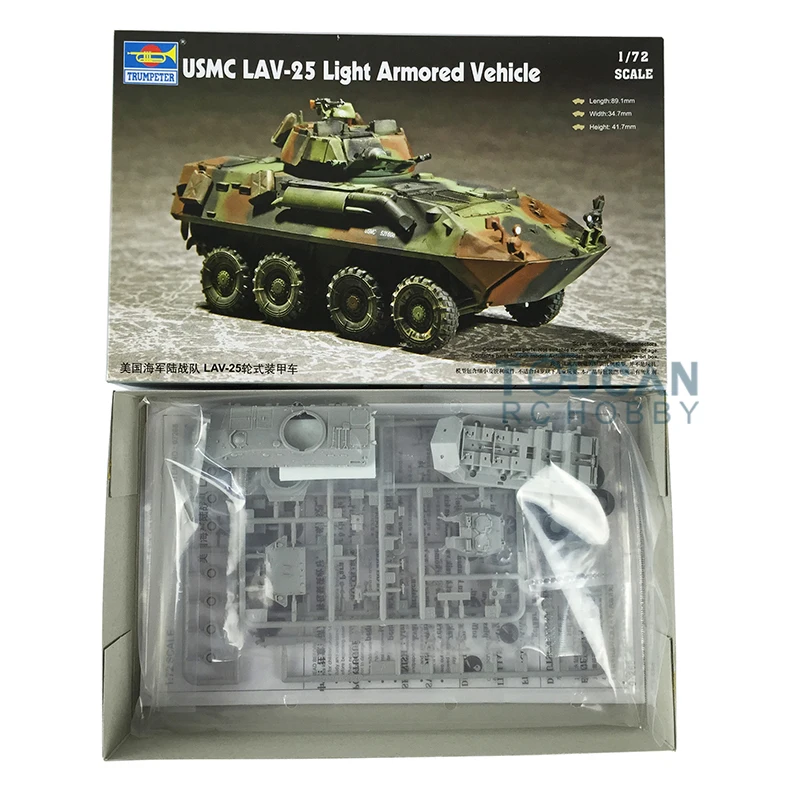 Gifts Trumpeter 07268 1/72 Scale Panzer USMC LAV-25 Light Armored Vehicle Static Model TH05784-SMT2