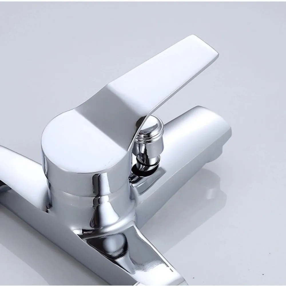 Set Doccia Portatile con Miscelatore Acqua Calda e Fredda, Valvola e Rubinetto per Bagno