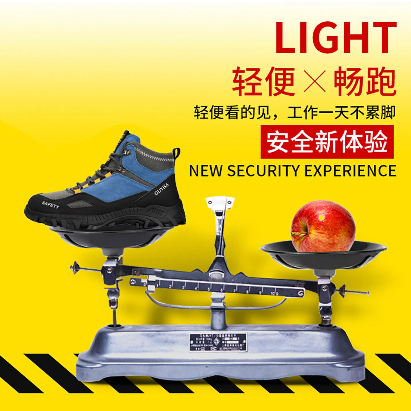 Men's Safety Shoes Anti-Shatter Anti-Puncture Lightweight Breathable Durable Mid-Calf Steel Toe Work Boots