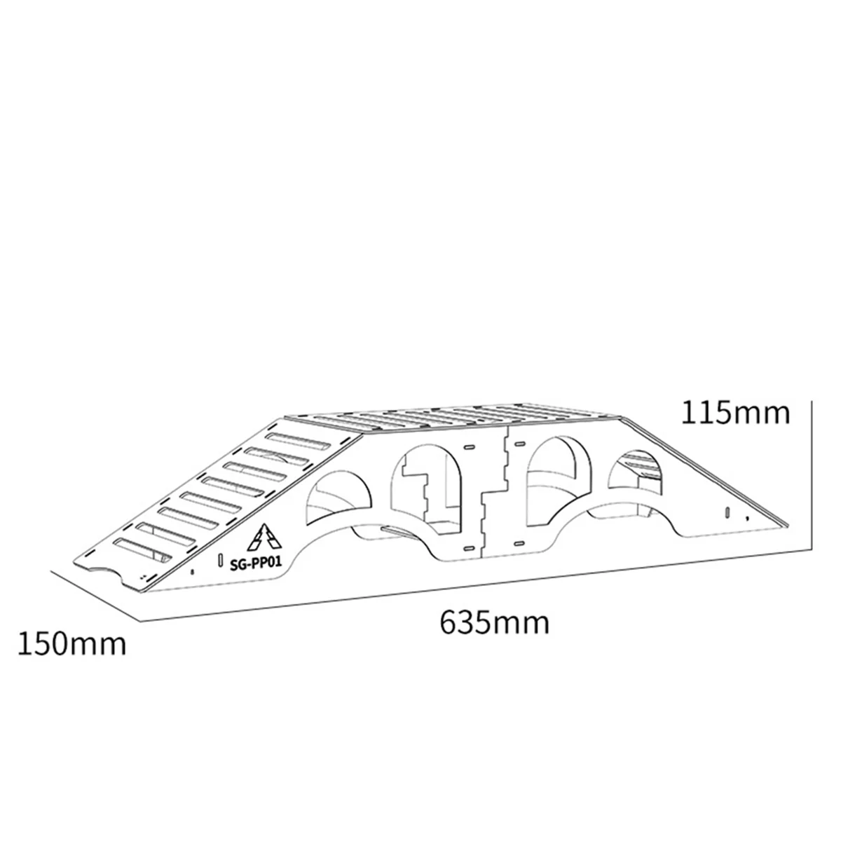 B78B-Holz Simulation Off-Road Hindernisse für 1/16 1/18 1/24 RC Crawler Modell Auto Erwachsene Kinder Spielzeug Montage Prop SG-PP01