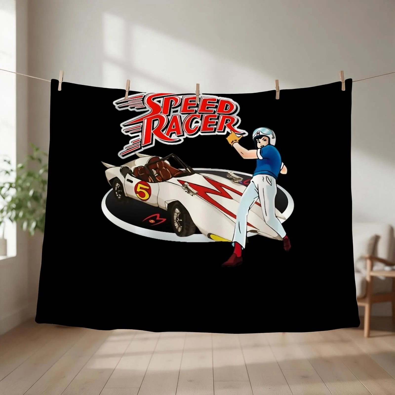 Go Speed Racer Go Go!!! Throw Blanket Beach Decoratives Luxury Brand Designers Blankets