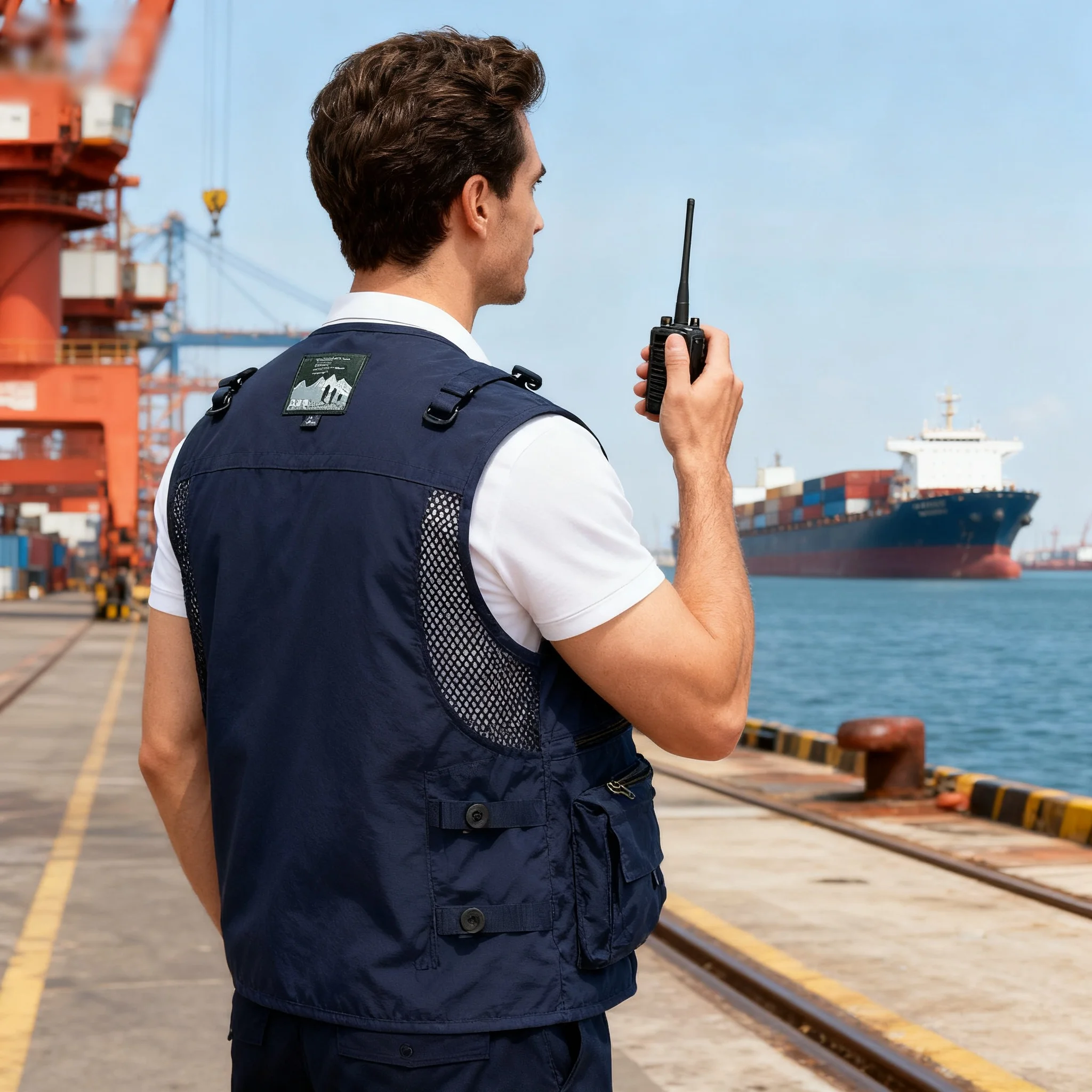 

2025 New Outdoor Leisure Vest Men's New Multi-Pocket Breathable Outdoor Sports Coat High-Quality Design Leisure Vest Men