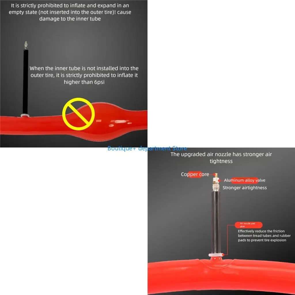 

E1PD Reinforced TPU Bike Inner Tube 700C Size for 700x23c/25c/28c/32c Tire Fit Light