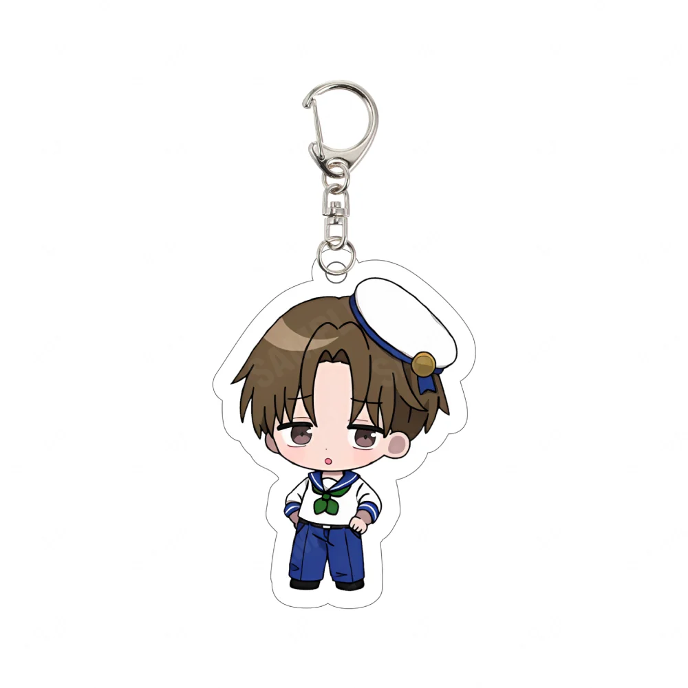 You and I Are Polar Opposites 6CM Acrylic Keychain Azuma Taira Honda Cute Sailor Chibi Pendant Anime Fans Collectible Charm