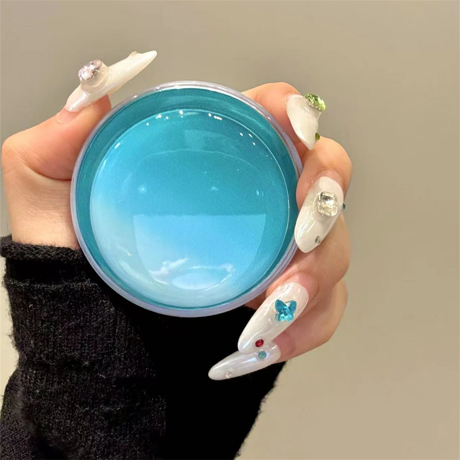 

Deep-sea blue magnetic mount for Magsafe Grip Tok Griptok Bracket Phone Holder Support For IPhone Samsung Pad Smart Tok