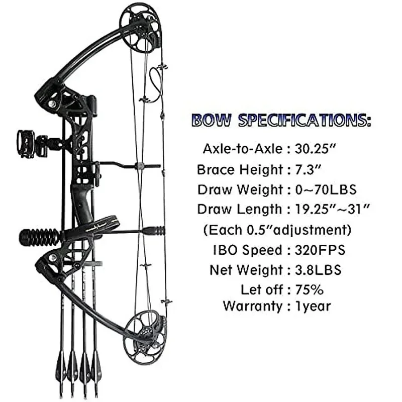 New Composite Pulley Bow Suit, Outdoor Archery Competition, Archery Equipment Accessories, Adjustable Pounds
