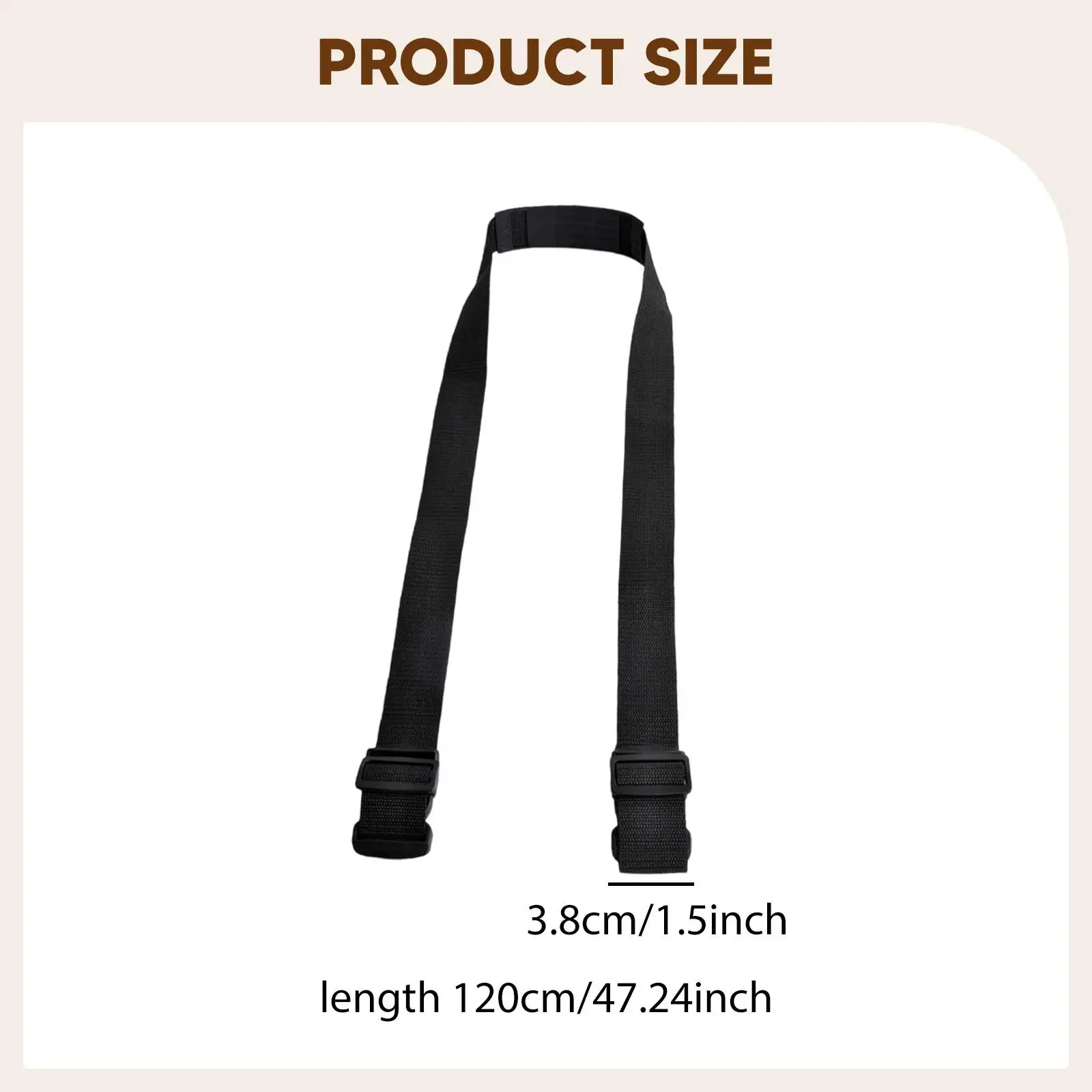 

Multifunctional Beach Chair Carry Strap Lightweight Polyester for Folding Bicycle Kids Bike Camping
