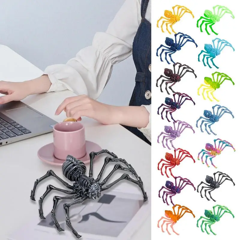 3D Printed Spider Fidget 3D Printed Adults Fidget Toys Mystery Spider 3D Articulated Spider Adults Executive Desk Toys For