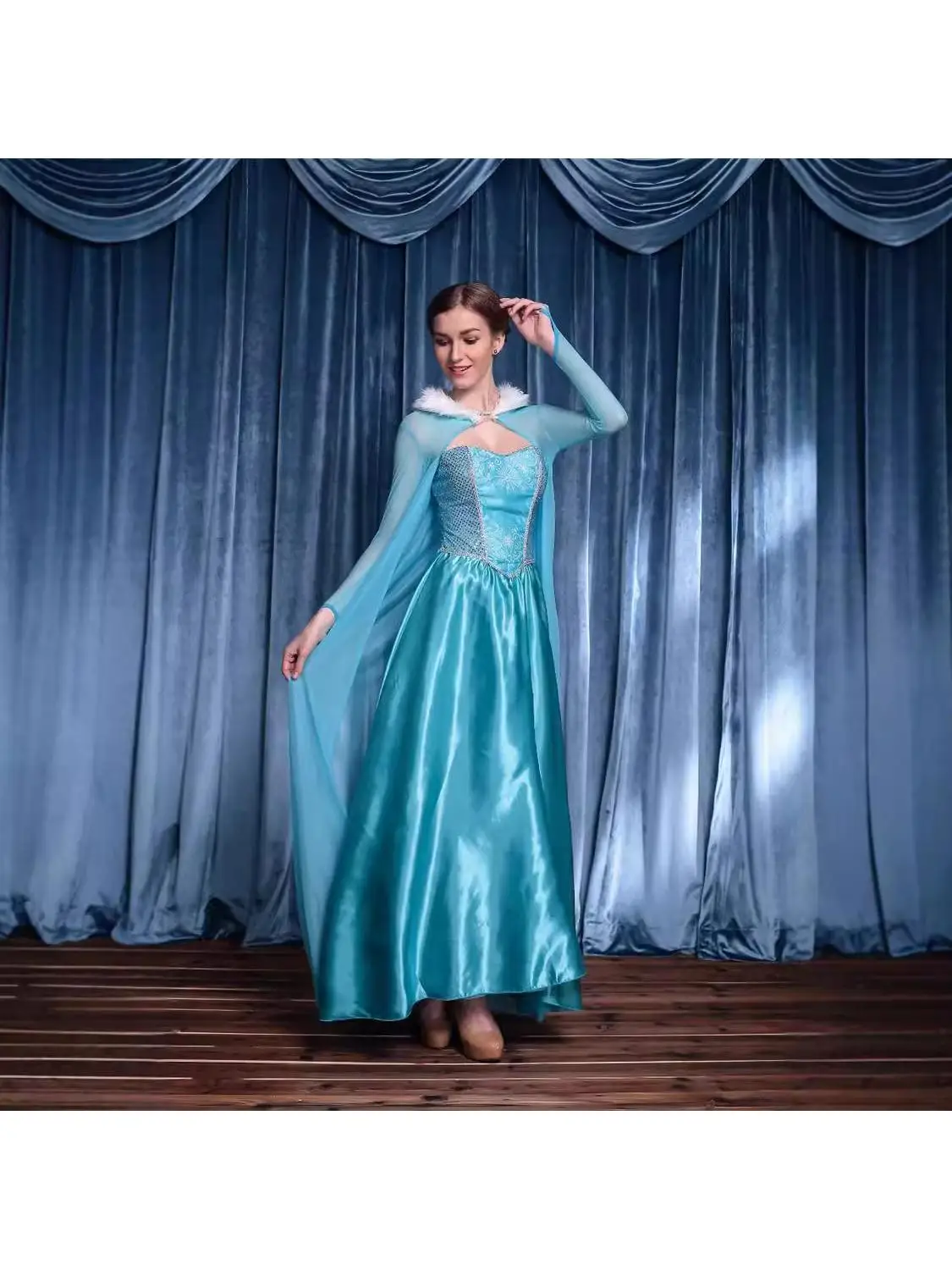 Neue Halloween Long Dr. Cartoon Cosplay Kleidung Elsa Fairy T Princ Dr. Ele Damen Traditionelles Kostüm