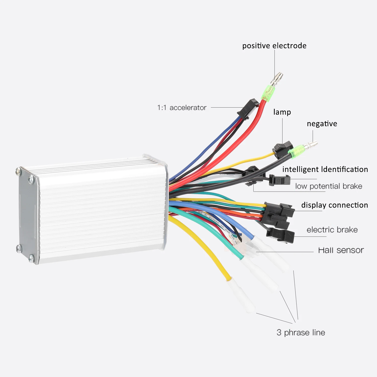 Picture 6: 350W Motor Brushless Controller LCD Display Panel Thumb Throttle Easy Using Electric Bicycles Scooter Brushless Controller Kit
