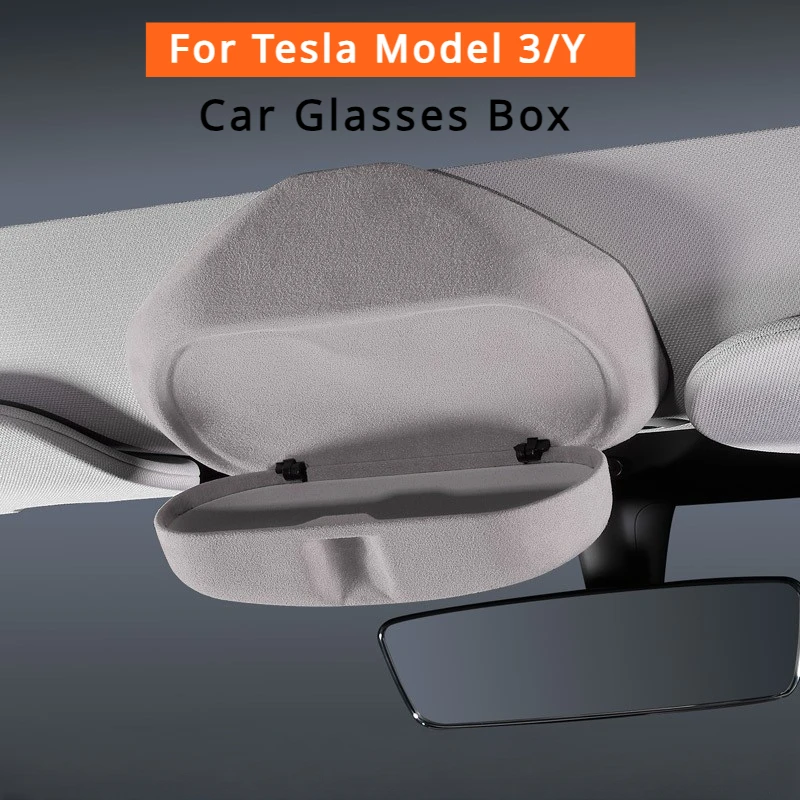 

Car Glasses Box for Tesla Model3+ Highland 2024 Original Design Sunglass Sun Visor Clip Card Storage Modely for Tesla Model 3 Y