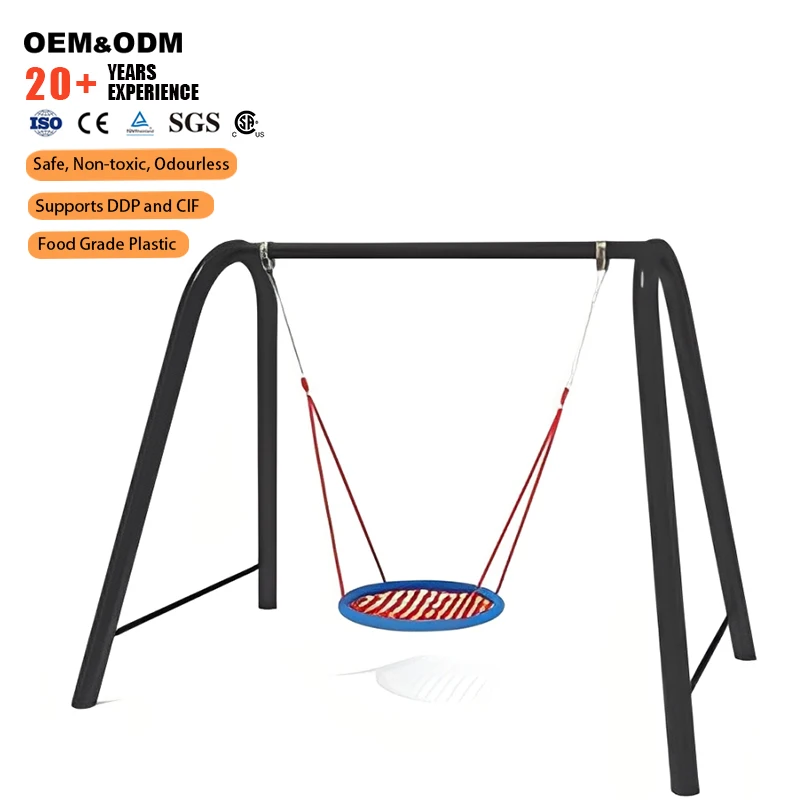 UV-Protected Alloy Outdoor Garden Swing For Family Daycare & School Use-Unisex Max Capacity 100kg OEM/ODM