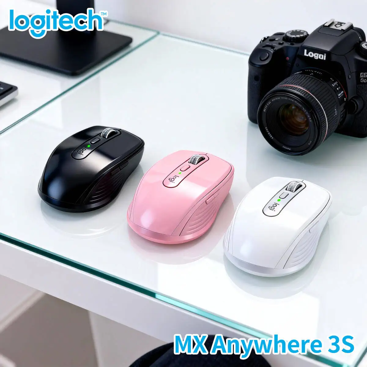 

Logitech MX Anywhere 3S Rechargeable Mouse USB-C Fast Charging 70-Day Standby