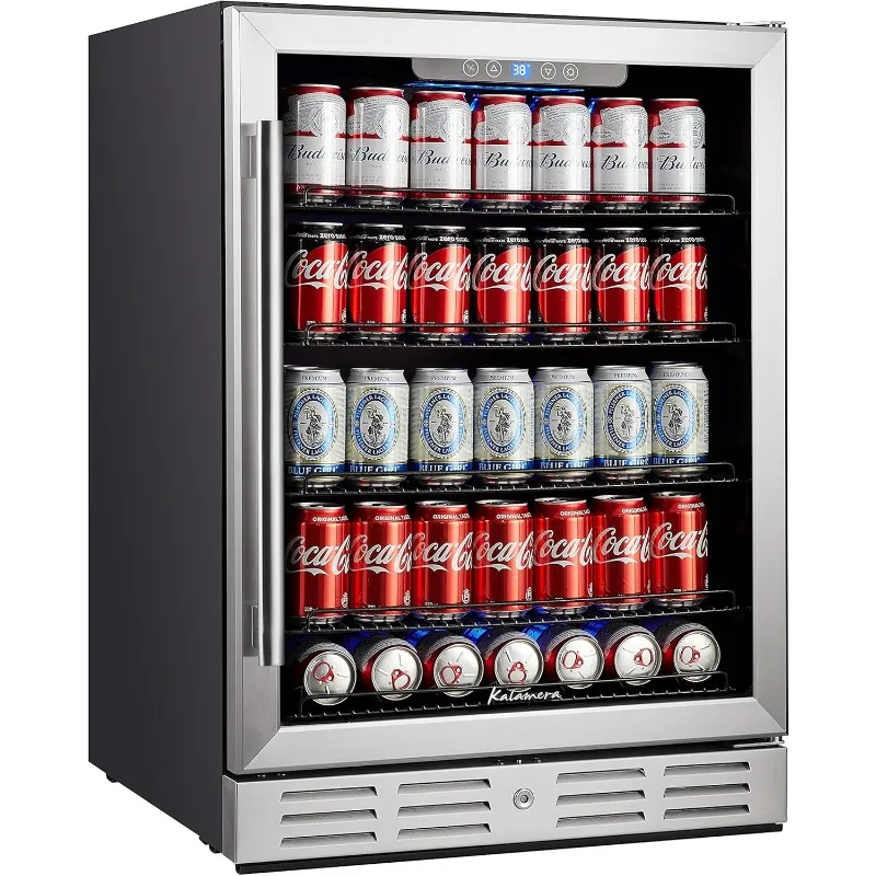 Kalamera 24 inch Beverage Refrigerator - 154 Cans Capacity Beverage Cooler- Fit Perfectly into 24