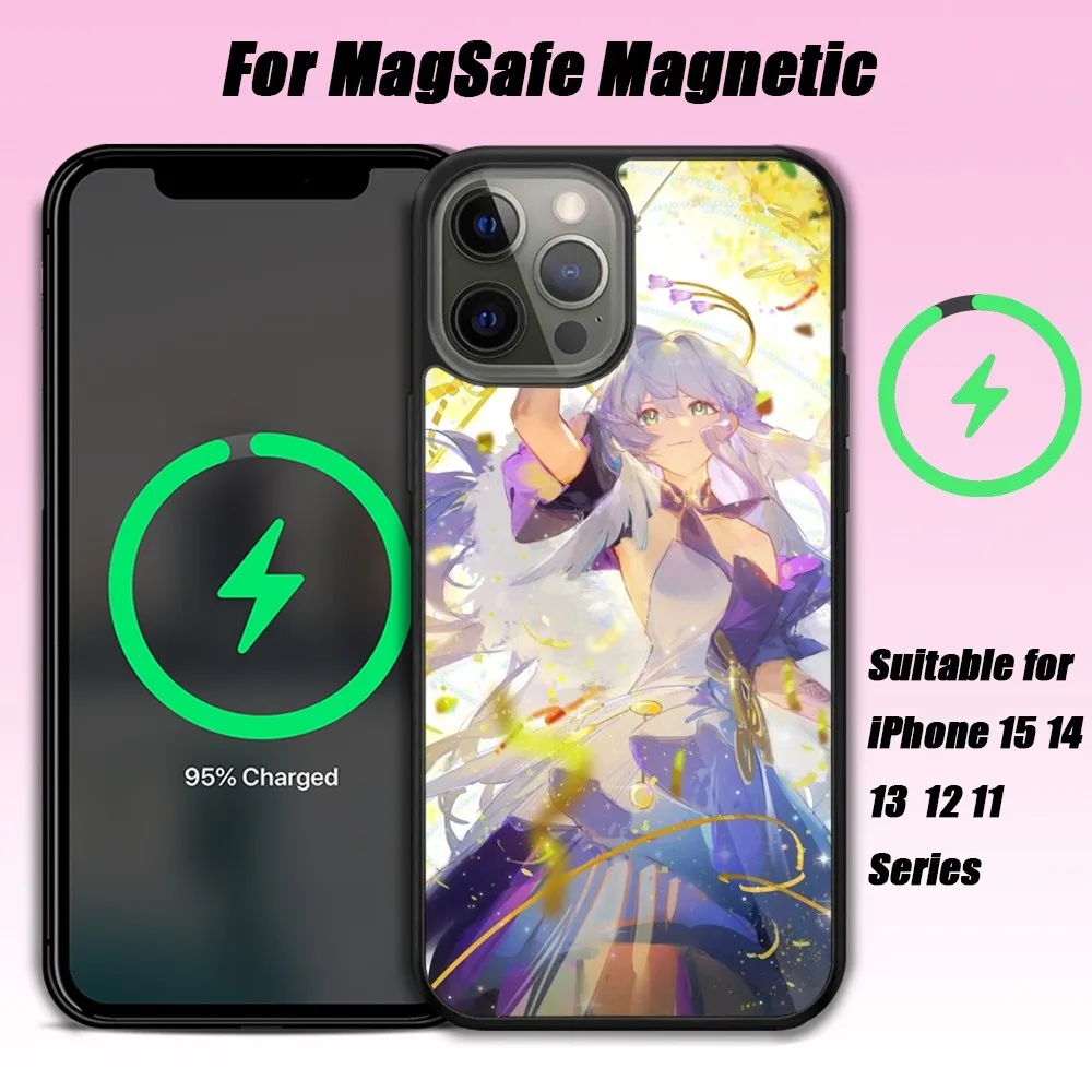 Robin Honkai Star Rail Phone Case For iPhone 15 14 13 12 11 Pro Max Plus Phone Magnetic for Macsafe Cases Cover