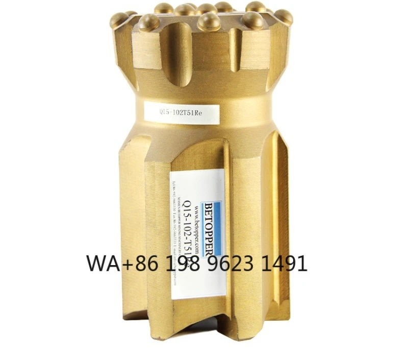 

High precision thread button bit, normal and retract compatible with ST58 ST68 GT60 for rock drilling engineering