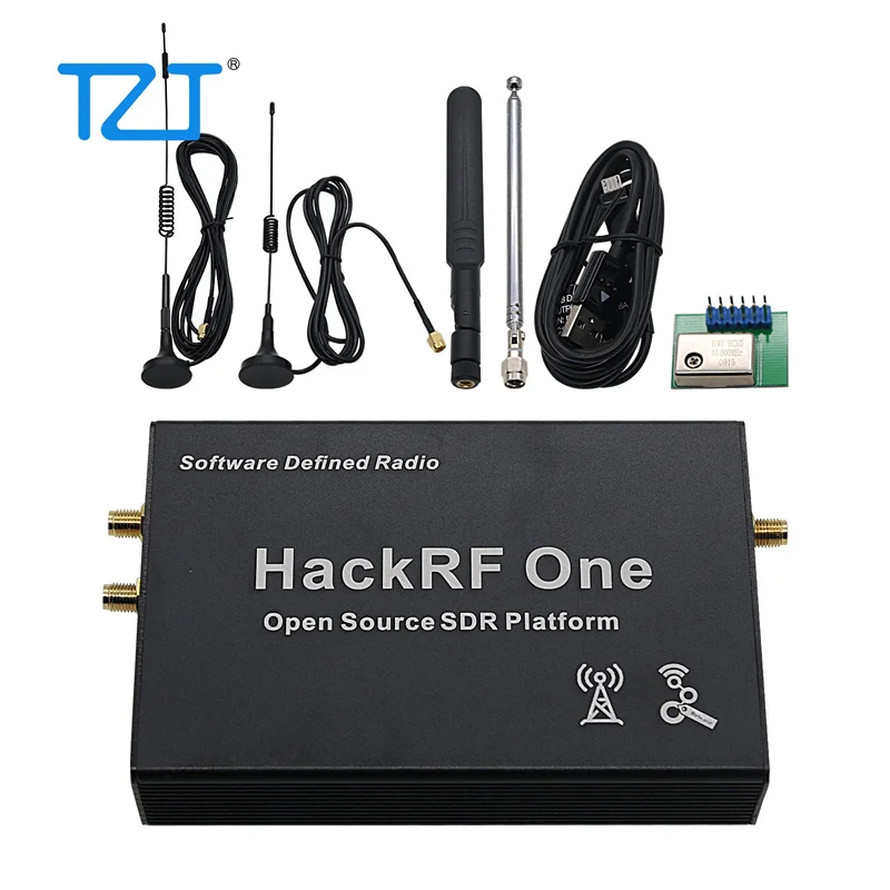 

TZT HackRF One R9 V2.0.0 1MHz-6GHz Software Defined Radio Platform GPS Simulator w/ Shell Four Antennas