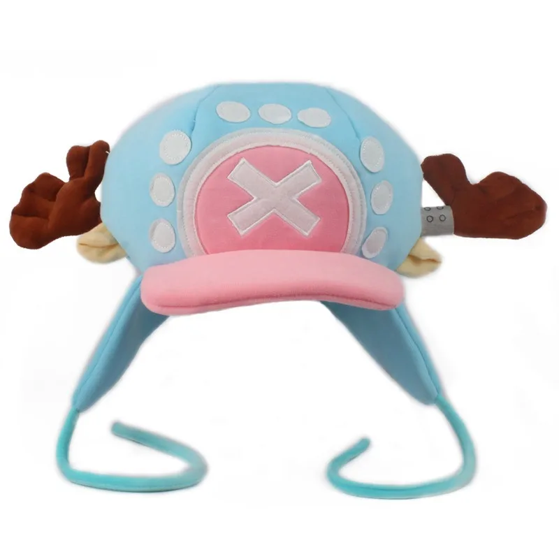 Gorros Kawaii de Anime, juguetes de peluche, Cosplay, Chopper, gorro de algodón, gorro cálido de invierno, accesorios Cos, regalos Unisex para adultos, accesorios de moda