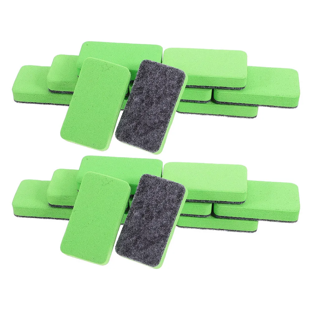 100 Pcs Teacher Erasers White Board Small Office Supplies Blackboard for Classroom Dry Whiteboard Kit