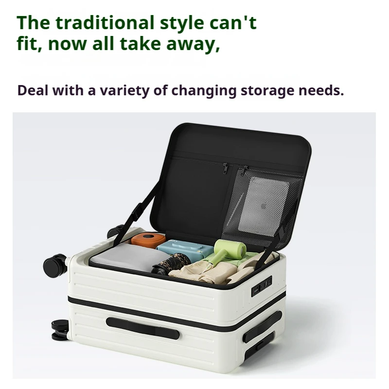 Luggage Suitcase 20/24/26 inch Expandable Check-In Suitcase with TSA Lock, Scratch-Resistant PC Shell Carry-On Cabin Luggage