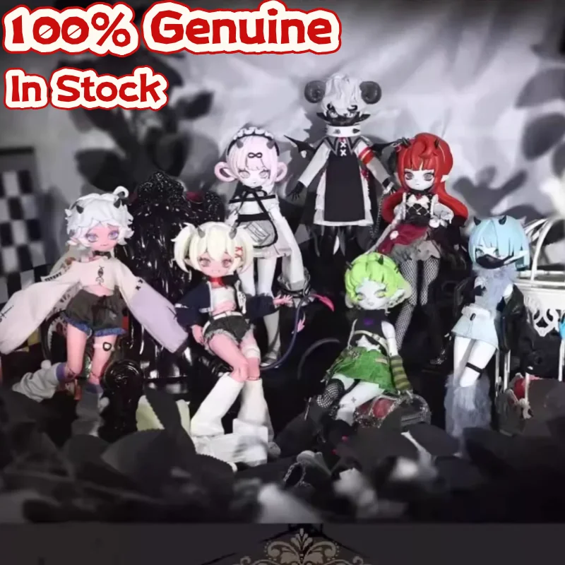 

Подлинная в наличии 1/8 Bjd Devil's Horns, подвижная кукла, глухая коробка, орнамент, фигурка, фигурка куклы, декоративные предметы для подарка