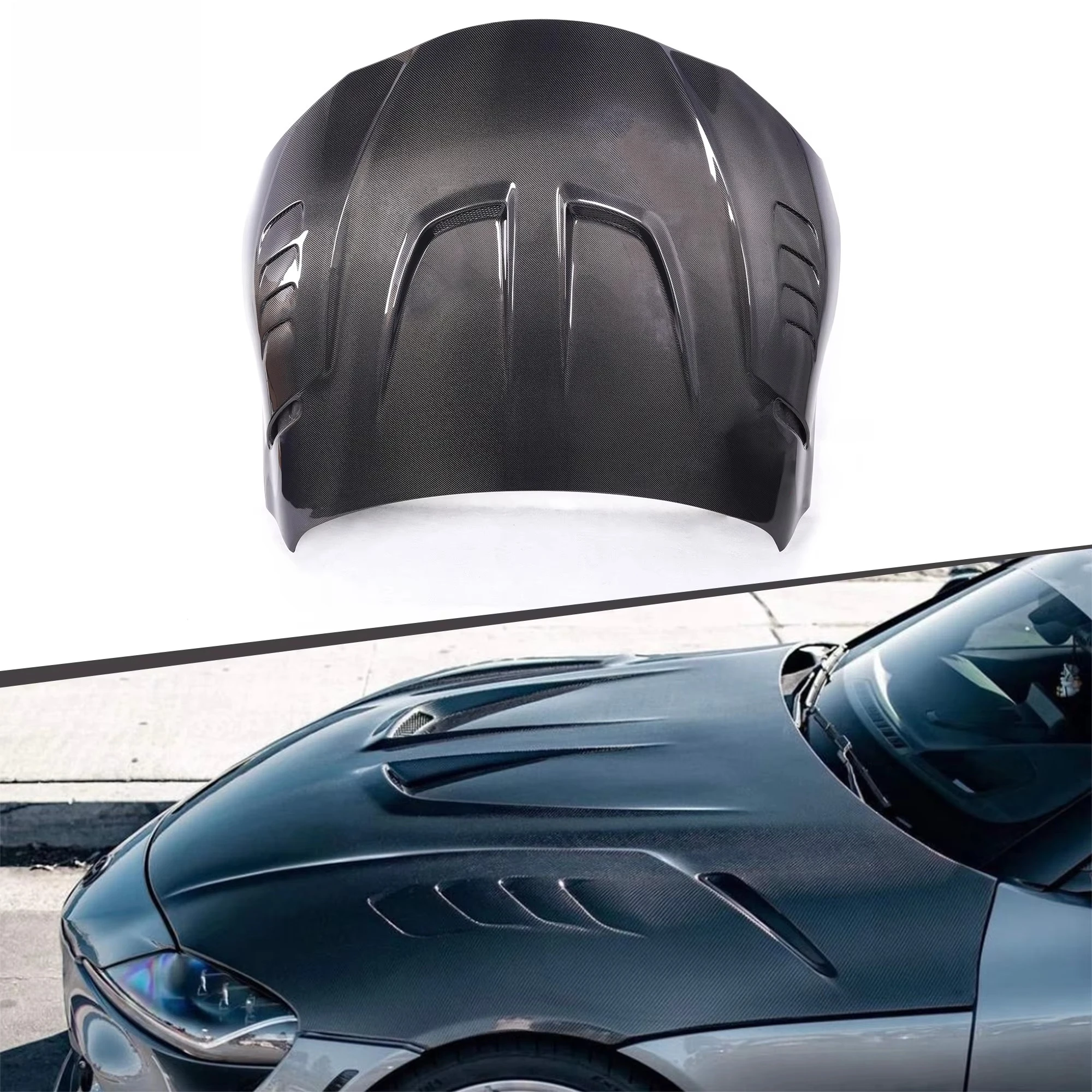 LB Style Carbon Fiber Hood Bonnet Engine for Supra A90 MKV Mk5 2019-2023
