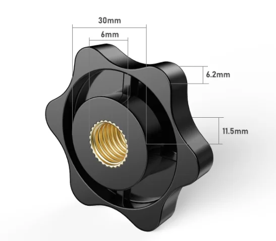 10PCS M6 Thumb Knob…