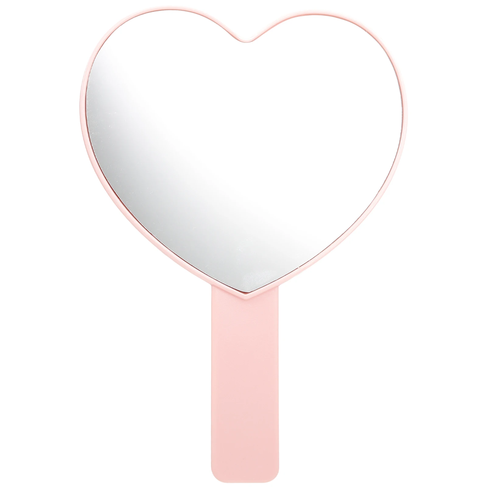 Heart Shape Travel Handle Mirror Simple Style Creative Design Perfect for Makeup and Cosmetics Application Heart Shaped Mirror