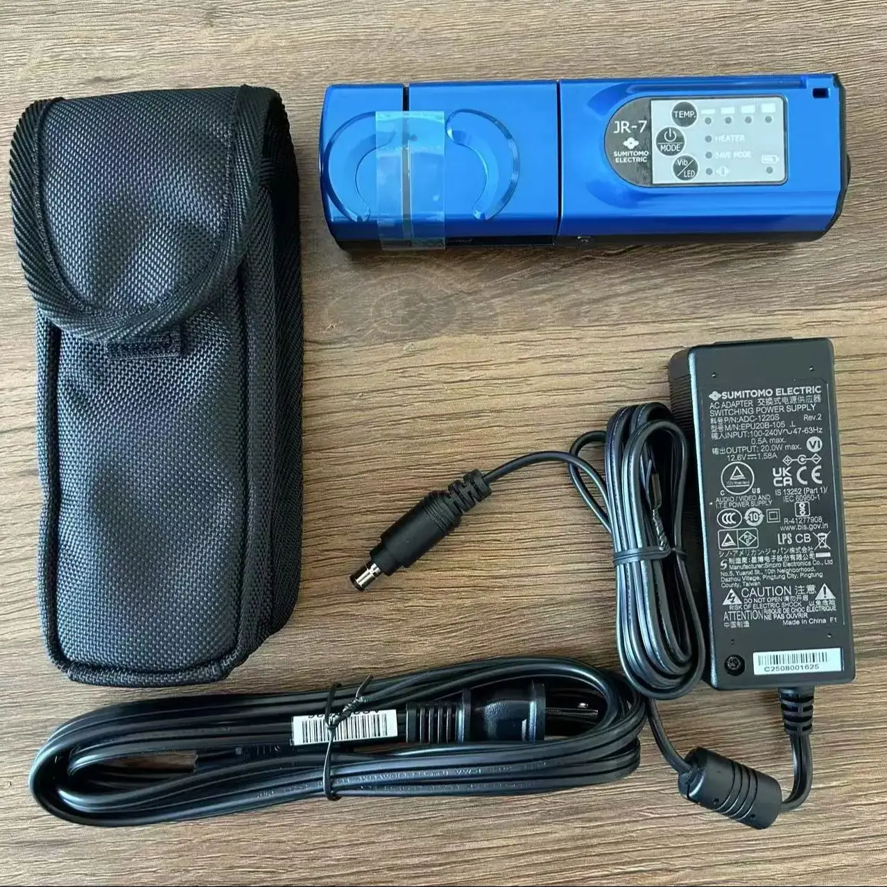 Original Sumitomo JR-7 Thermal Hot Jacket Stripper for Single & 12 Fiber Ribbon with Battery AC Adapter ,Thermal Jacket Remover