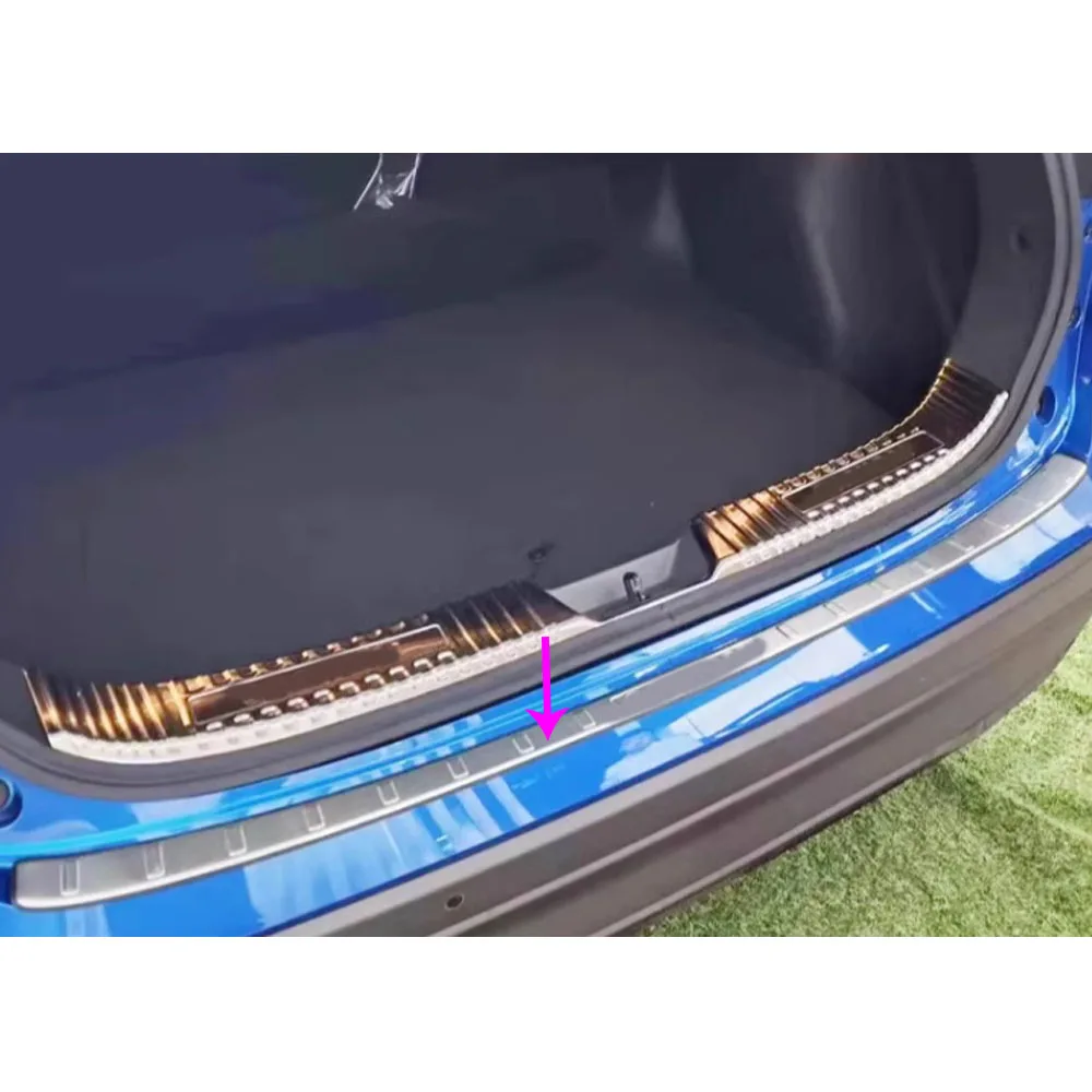 External Rear Bumper Trim Cover Frame For Nissan Qashqai J12 2022 2023 2024 Steel Decoration Sticker Threshold Pedal Accessories