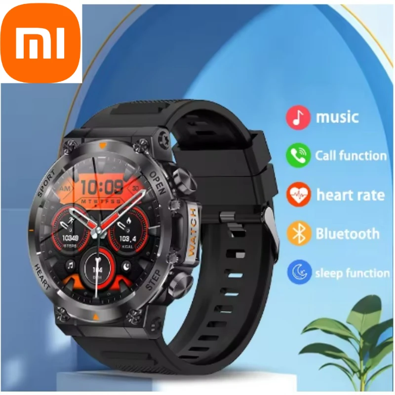 

Xiaomi 2025 Новые умные часы с беспроводным вызовом для мужчин Спорт на открытом воздухе Фитнес Сверхдлительный срок службы батареи Мужские умные часы для Android IOS