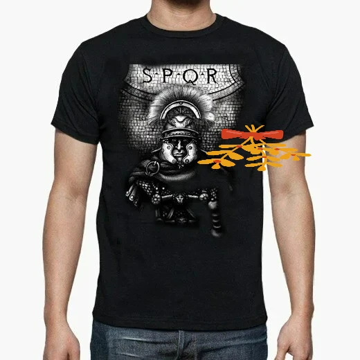 S.P.Q.R Ancient Roman Legion General T-Shirt 100% Cotton O-Neck Summer Short Sleeve Casual Mens T-shirt Size S-3XL