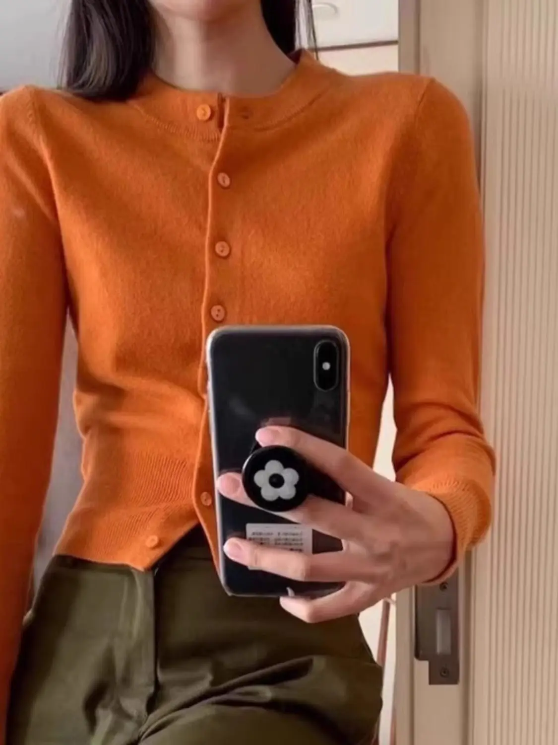 كنزات صوفية نسائية يابانية كبيرة الحجم بخيط ميرينو فحص تنفيذي عادي ملون للسفر كلاسيكي احترافي #4