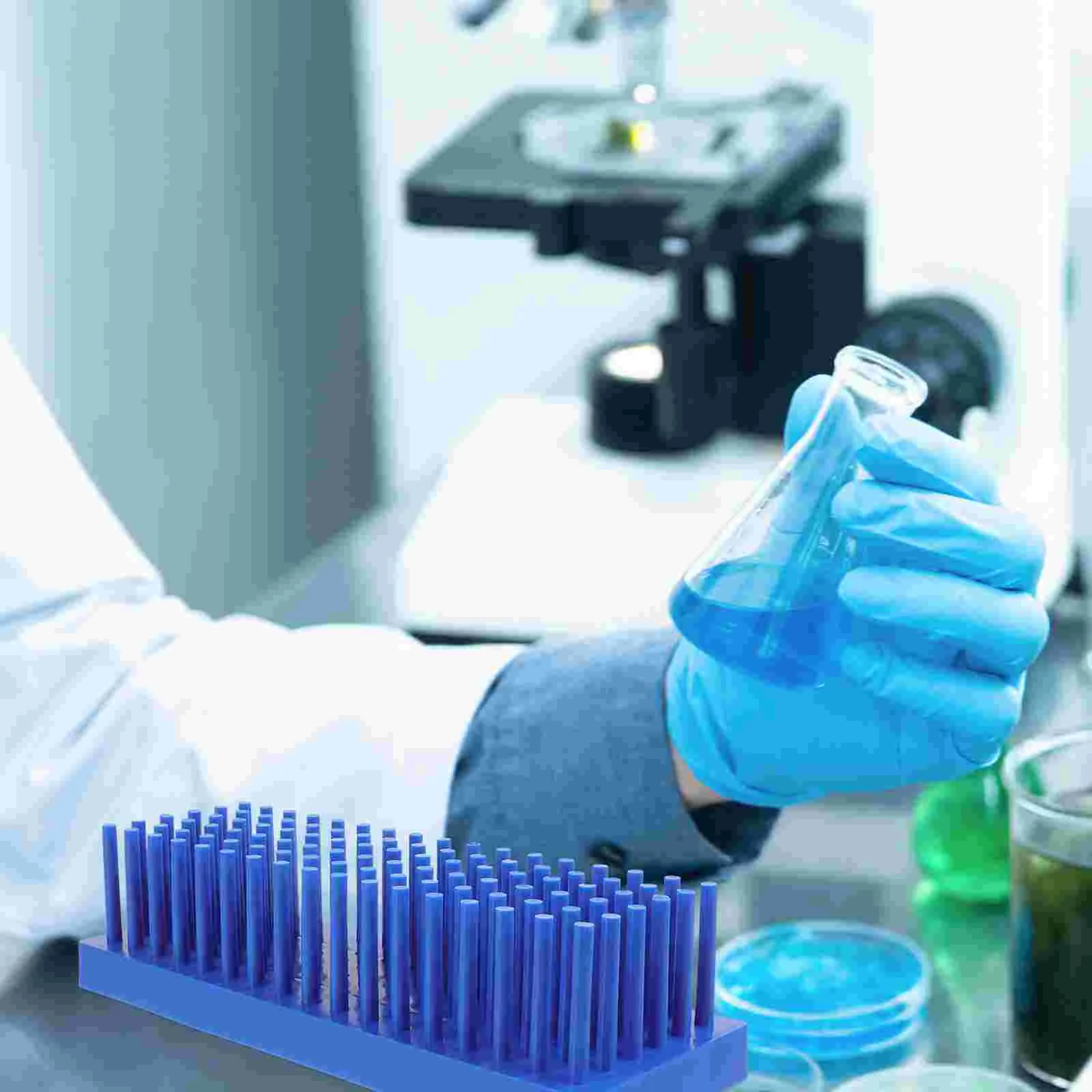 Plastic Test Tube Stand Test Tube Peg Drying Rack Laboratory Test Tube Drying Holder plastic peg rack for test tube