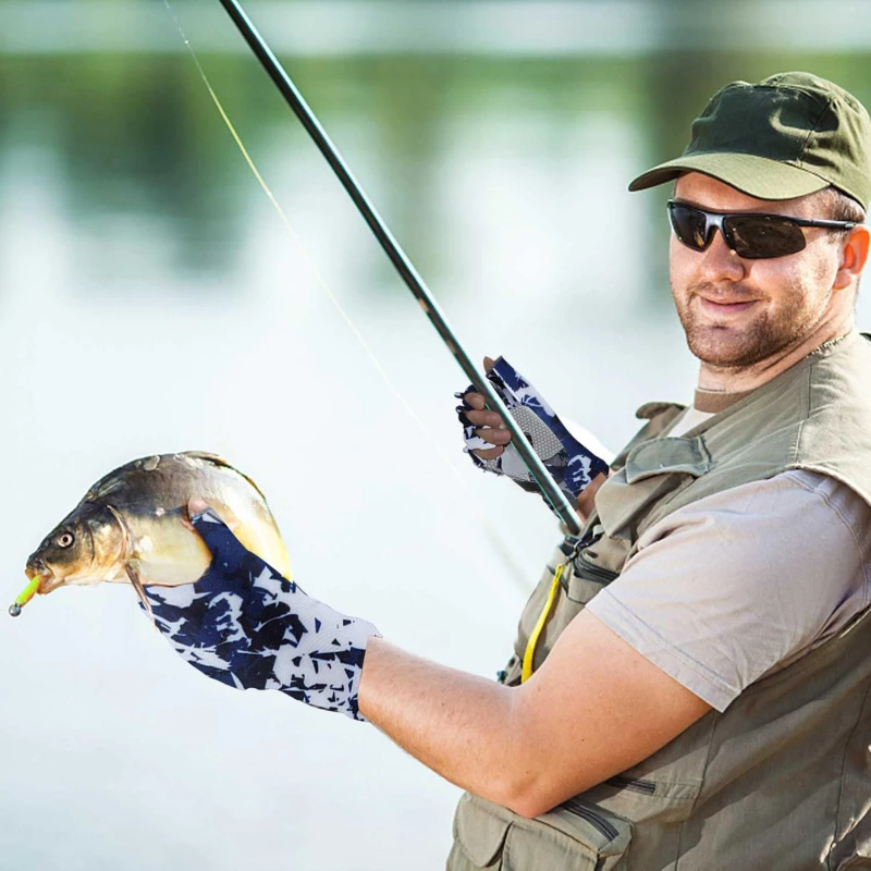 

Fingerless Fishing Gloves are designed for Men and Women Fishing, Boating, Kayaking, Hiking, Running, Cycling