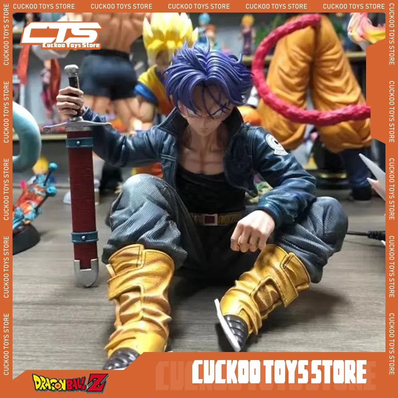 

Dragon Ball Z Figure Super Saiyan Trunks Anime Figures Teenager Greatsword Trunks Figurine Model Pvc Statue Doll Collection Toys