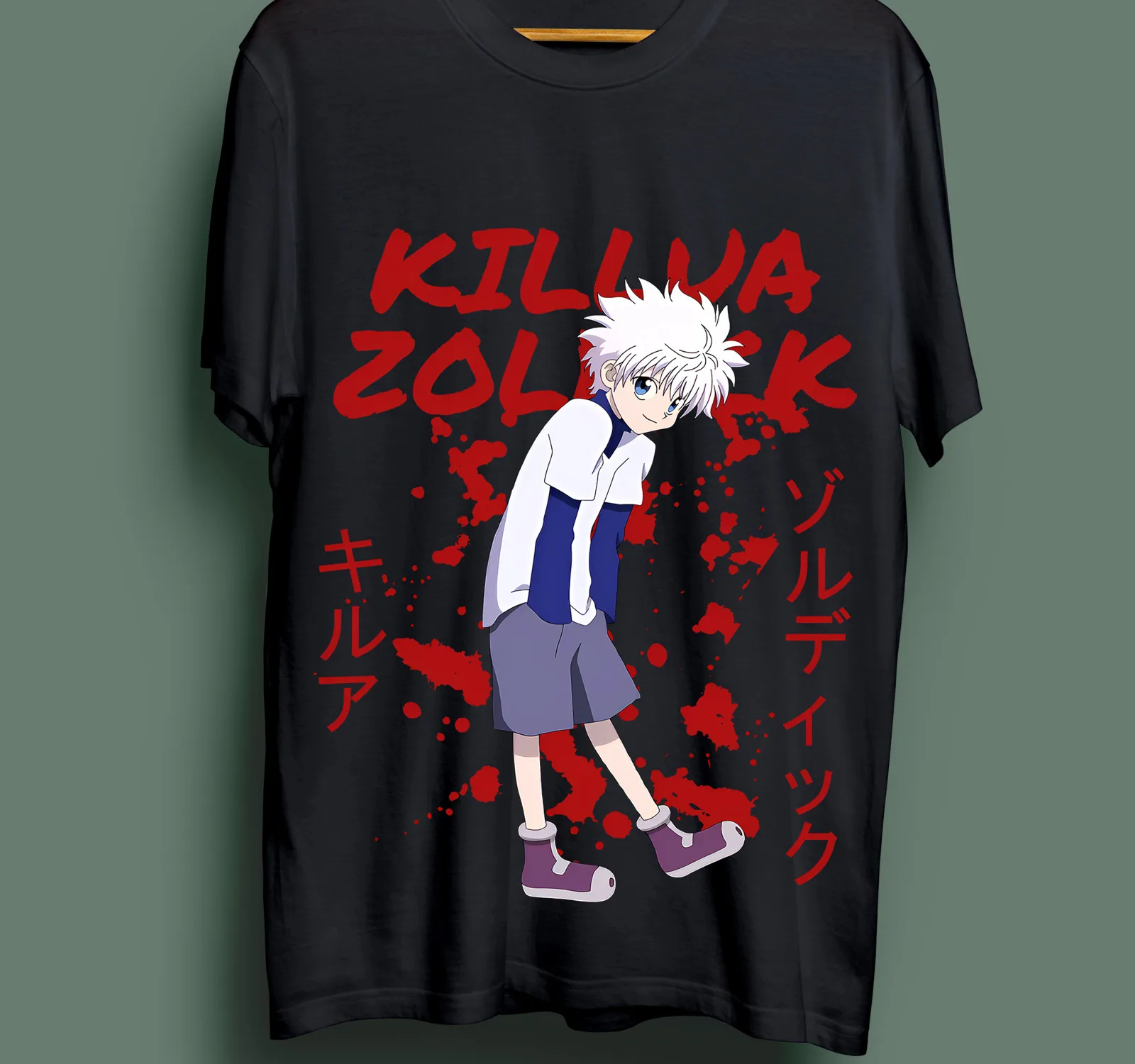 Killua T-shirt Gon Hisoka Hunter Meruem Zoldyck Girl Anime