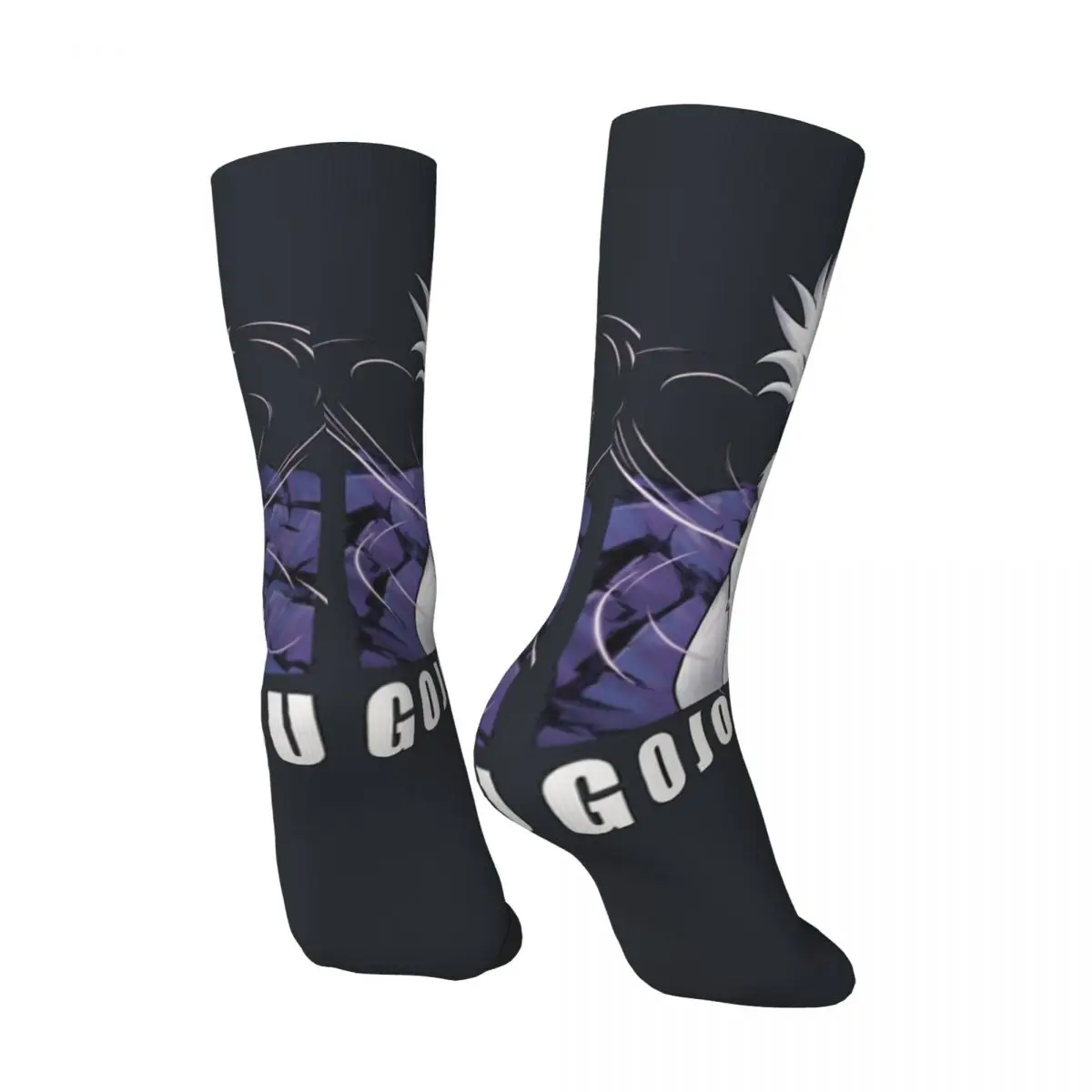 Funny Gojo Catoru Premium Sock for Men Hip Hop jujutsu kaisen Pattern Printed Boys Crew Sock Casual Gift official-website fugees