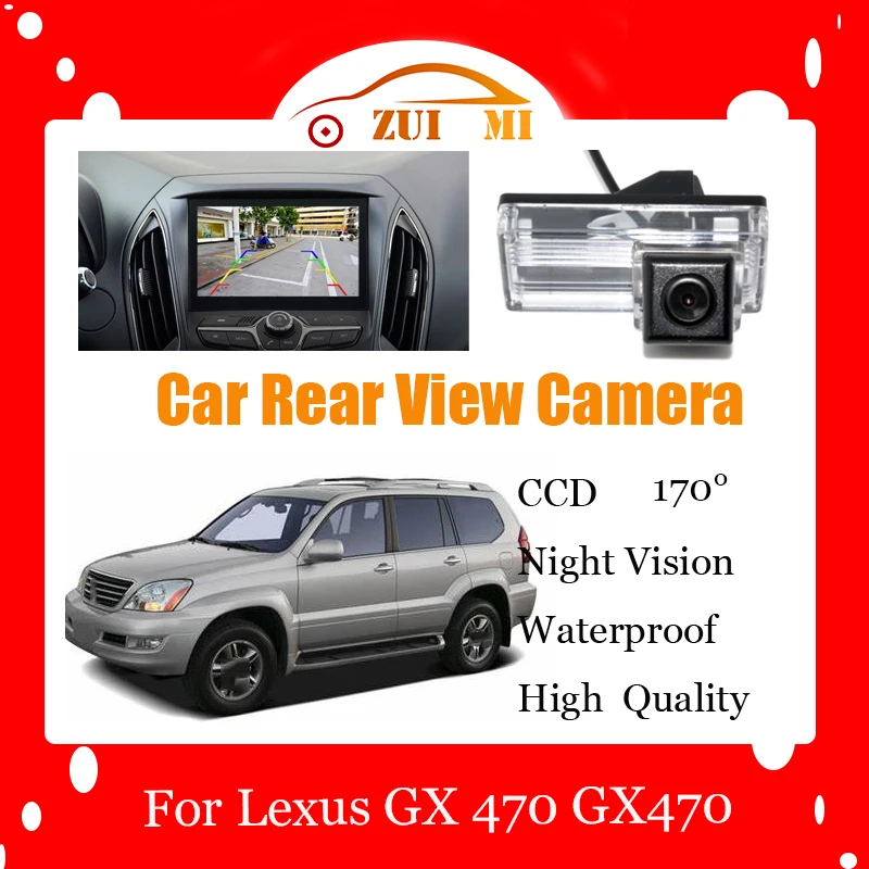 

Car Reverse Rear View Camera For Lexus GX 470 GX470 Waterproof CCD Full HD Night Vision Backup Parking Camera