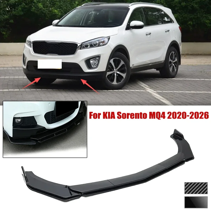 5pcs Front Bumper Shovel For KIA Sorento MQ4 2020-2026 Spoiler Front Bumper Deflector Anti Scratch Protection Device