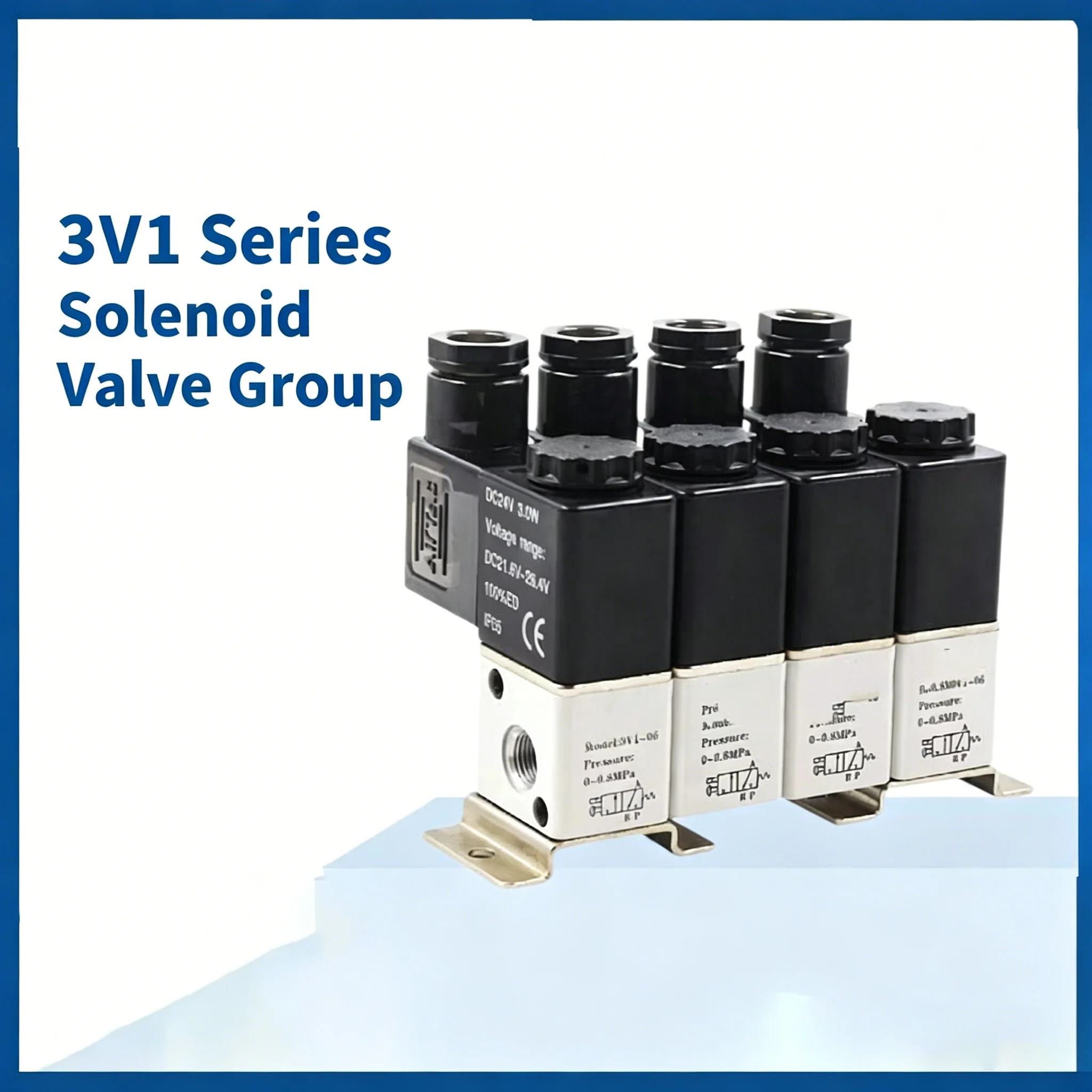 AIRTAC Original Pneumatic 3/2 Way Combination Series Solenoid Valve 3V1-06 M5 Integrated Valve 3V1-06A B 2F/3F/4F/5F/6F/7F/8F/9F