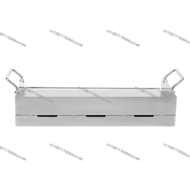 Stainless Steel 430 Commercial Electric Grill Plate Teppanyaki Steak with Handle Stall Barbecue Cart Electric Grill Plate