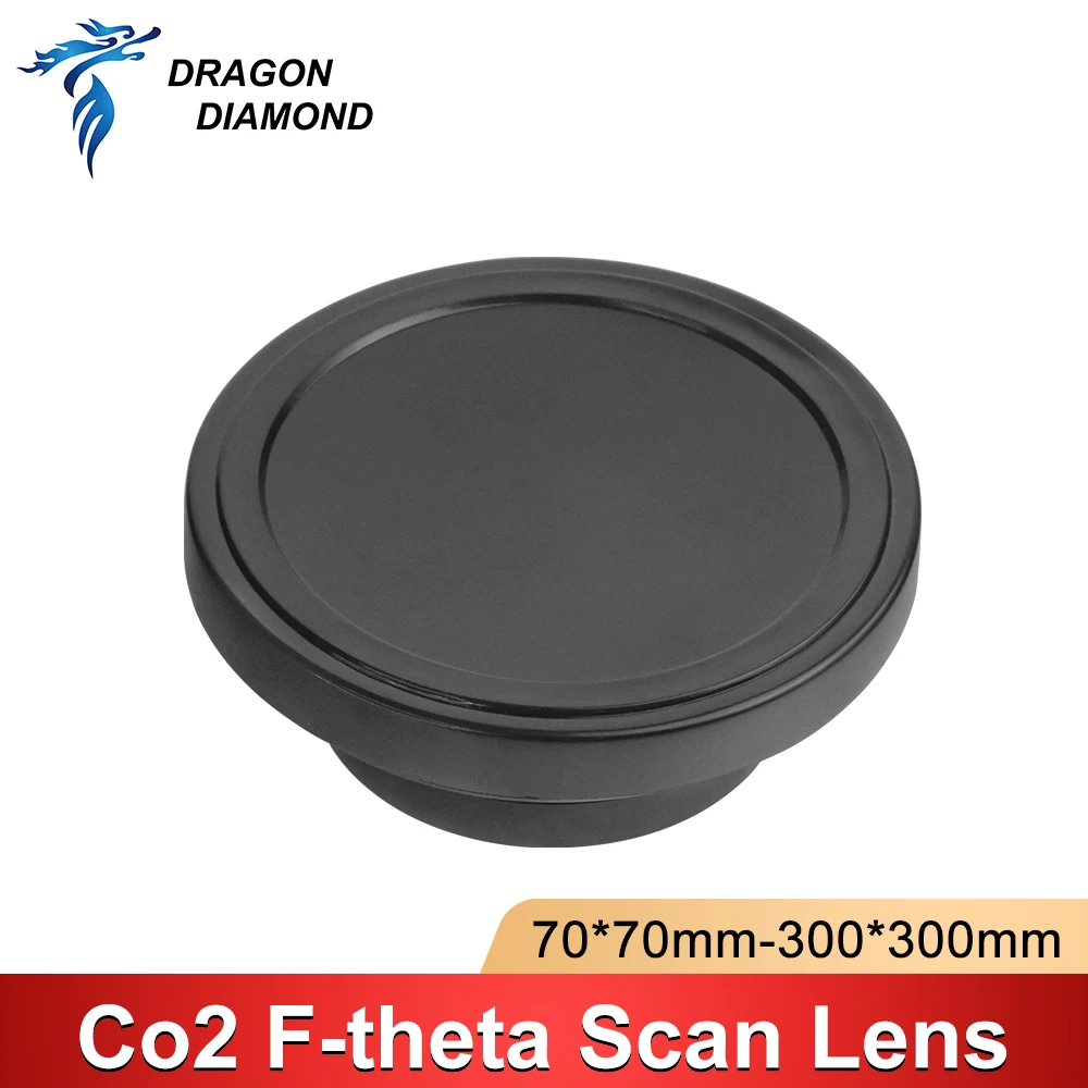 Co2 F-theta Scan Lens Field Lens 10.6um 10600nm 70*70mm-300*300mm FL100-450mm For Co2 Laser Marking Machine